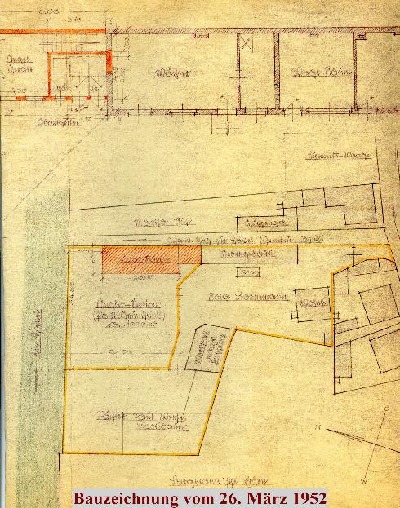 Bauzeichnung vom 26. März 1952